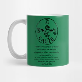 Spinoza's Caution (Caute) Motto/Signet Ring Mug